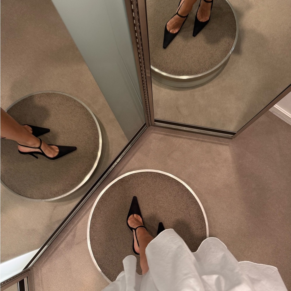 Saint Laurent Black Stiletto Heels - Picture 5 of 6